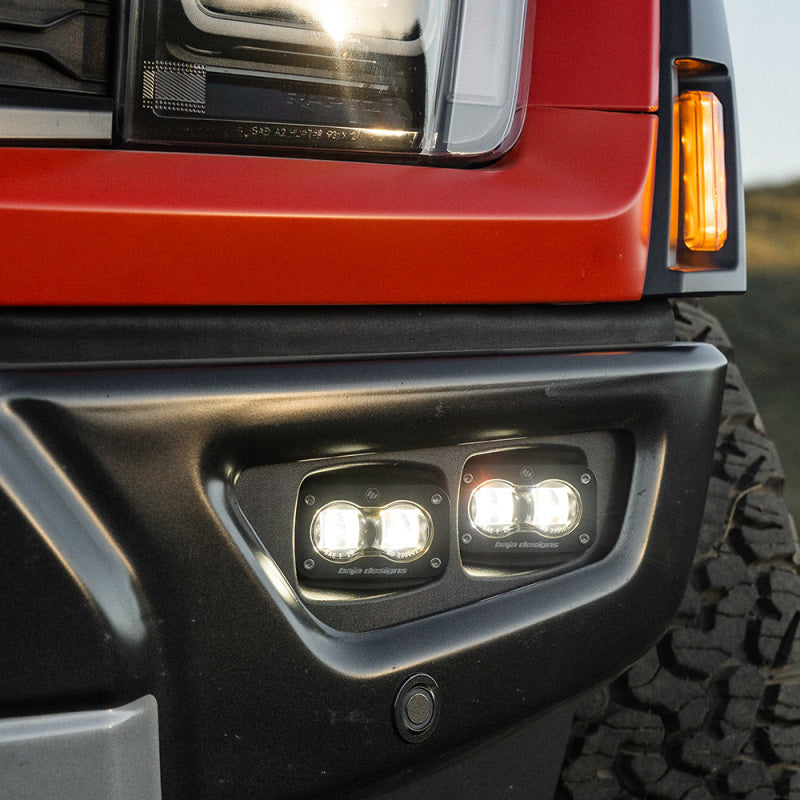 Baja Designs 21-22 Ford F-150 Raptor S2 SAE Dual Fog Pocket Light Kit - Clear-LTW Motorsports