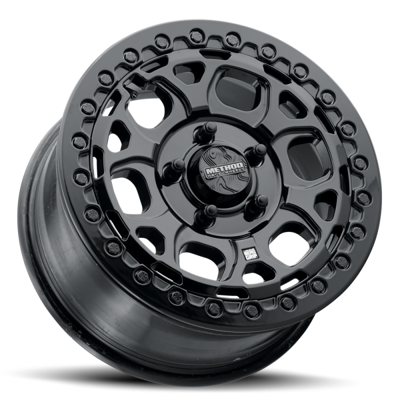 Method MR416 Beadlock 15x7 / 6x5.5 / 74mm Offset / 78.30mm Bore - Gloss Black Wheel