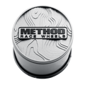 Method Race Wheels Topo Push-Through Center Cap - Silver