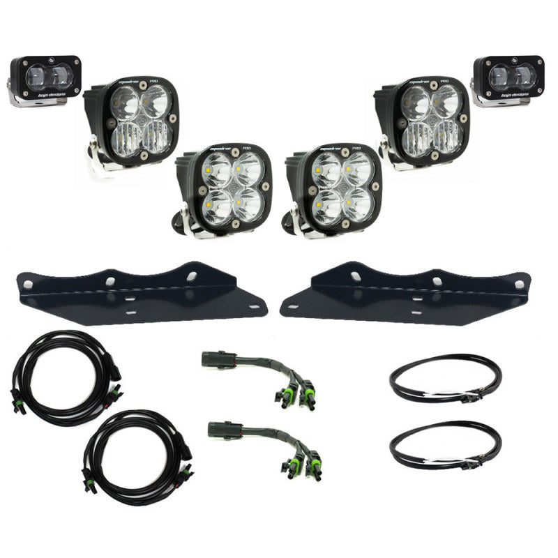 Baja Designs 17-20 Ford F-150 Raptor S2 SAE Pro Fog Pocket Kit - Clear-LTW Motorsports
