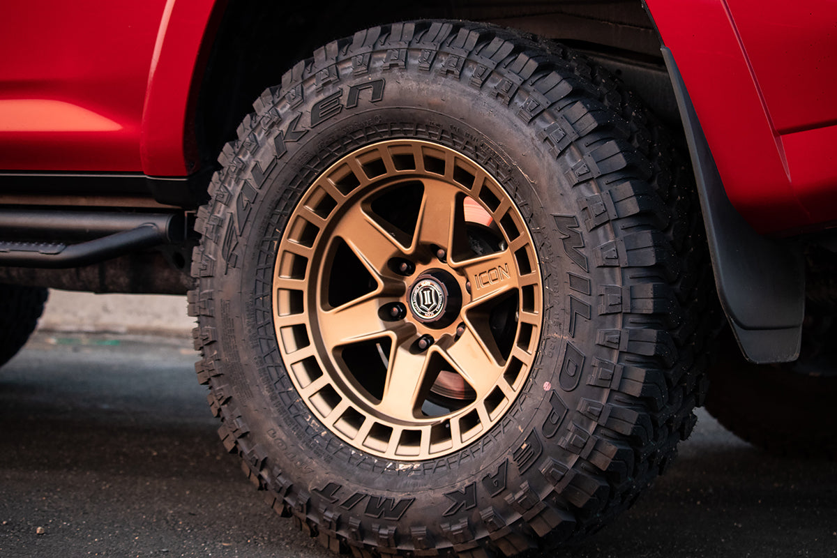 Raider 17 X 8.5 Satin Brass, ICON Alloys