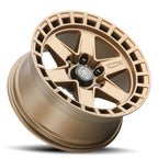 Raider 17 X 8.5 / 6 X 120 / 0 MM / 4.75 Inch Back Space Satin Brass, ICON Alloys