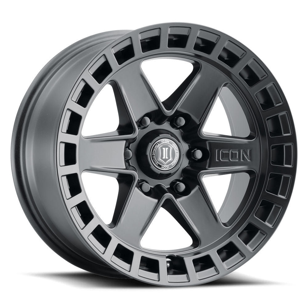Raider 17 X 8.5 Satin Black, ICON Alloys