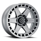 Raider 17 X 8.5 / 6 X 120 / 0 MM / 4.75 Inch Back Space Titanium, ICON Alloys