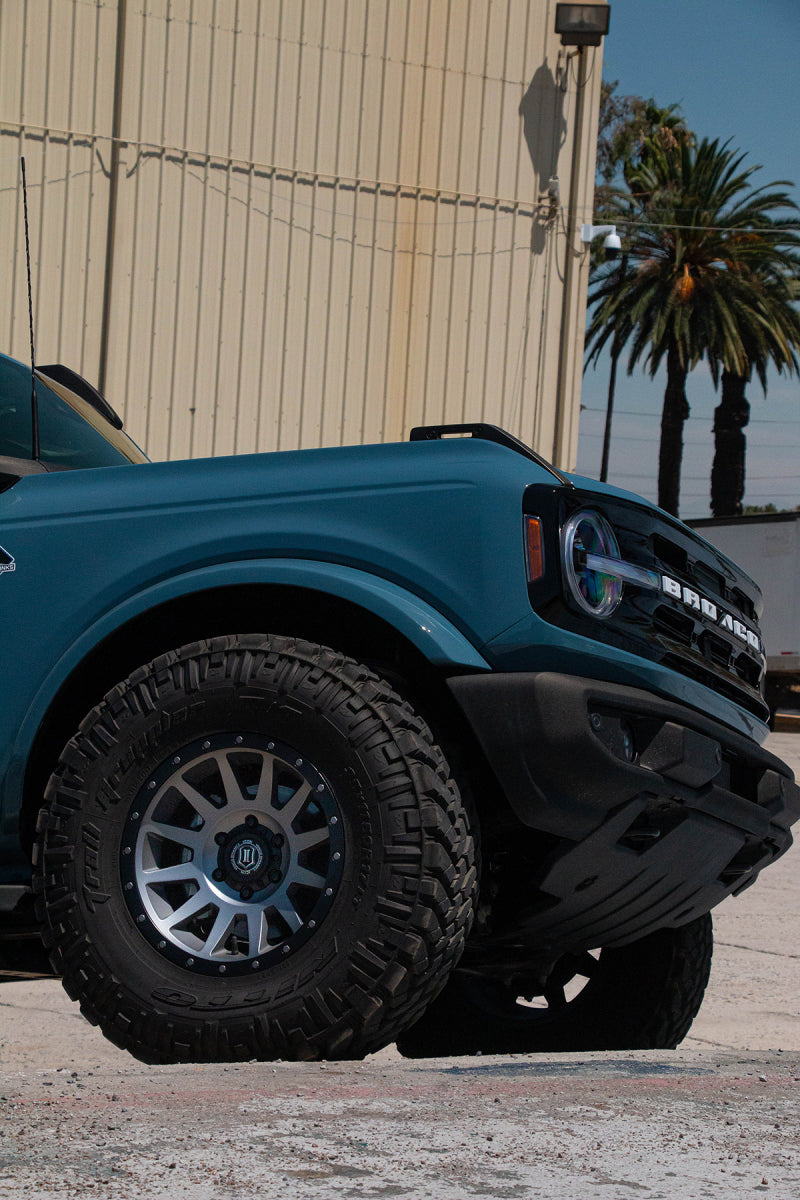 ICON Compression 17x8.5 6x5.5 25mm Offset 5.75in BS 95.1mm Bore Titanium Wheel-LTW Motorsports