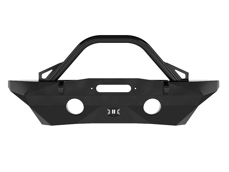 ICON 07-18 Jeep Wrangler JK Pro Series Mid Width Front Recessed Winch Bumper w/Bar/Tabs-LTW Motorsports