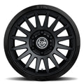 Recon Six 17 X 8.5 / 6 X 5.5 25MM Offset 5.75 Inch Back Space Gloss Black, ICON Alloys