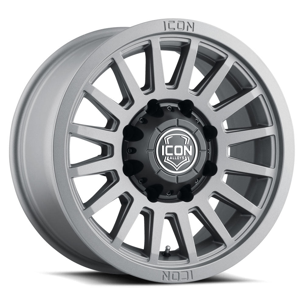 Recon Six 18 X 9 / 8 X 6.5 12MM Offset 5.5 Inch Back Space Charcoal, ICON Alloys