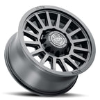 Recon Six 18 X 9 / 8 X 6.5 12MM Offset 5.5 Inch Back Space Satin Black, ICON Alloys