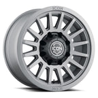 Recon Six 18 X 9 / 8 X 180 12MM Offset 5.5 Inch Backspace Charcoal, ICON Alloys