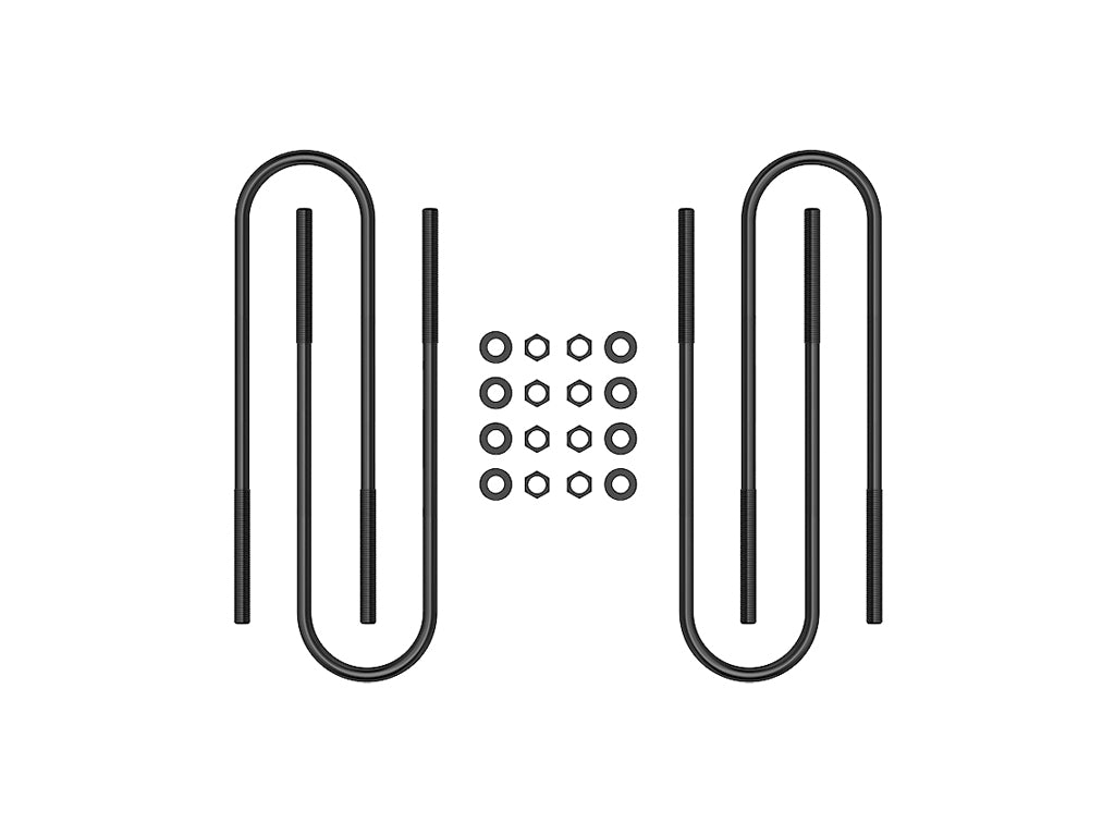 99-10 FSD Rear 17 Inch U-Bolt Kit Icon Vehicle Dynamics