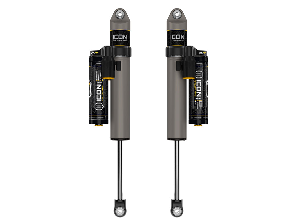 2017-2025 Ford F-250/F-350 Super Duty 4WD 0-3 Inch Lift Rear V.S 2.5 Aluminum Series Shocks Piggyback Reservoir W/ CDEV Pair Icon Vehicle Dynamics