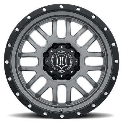 ICON Alpha 20x9 5x150 16mm Offset 5.625in BS Gunmetal Wheel-LTW Motorsports