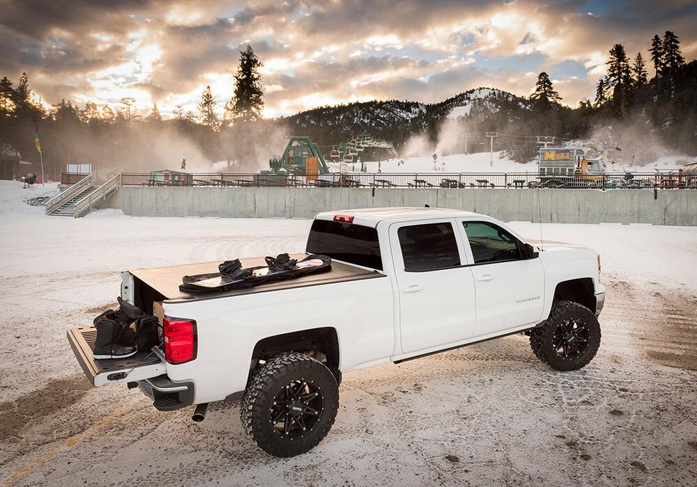 Revolver X2 Hard Rolling Truck Bed Cover Rails Mounted Low Enough To Use Standard C Clamps 2004-2013 Silverado/Sierra 5 Foot 9 Inch Bed BAK