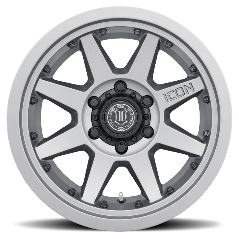ICON Rebound Pro 17x8.5 5x150 25mm Offset 5.75in BS 110.1mm Bore Titanium Wheel-LTW Motorsports