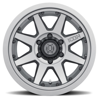 ICON Rebound Pro 17x8.5 5x5 -6mm Offset 4.5in BS 71.5mm Bore Titanium Wheel-LTW Motorsports