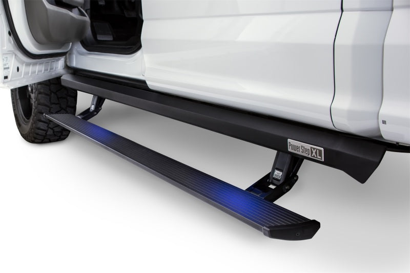 AMP Research 2007-2013 Chevy Silverado 1500 Extended/Crew PowerStep XL - Black-LTW Motorsports