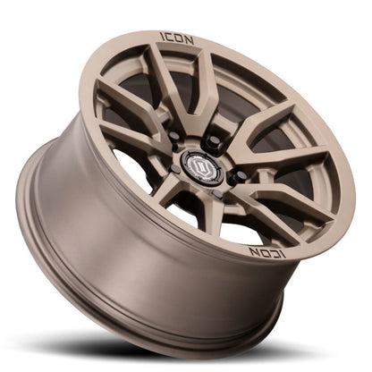 ICON Vector 5 17x8.5 5x150 25mm Offset 5.75in BS 110.1mm Bore Bronze Wheel-LTW Motorsports