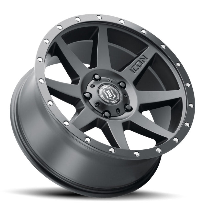 ICON Rebound 20x9 5x150 16mm Offset 5.625in BS Satin Black Wheel-LTW Motorsports