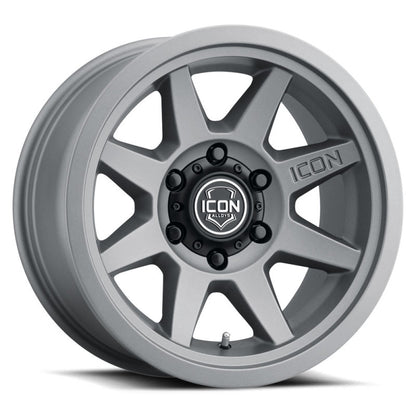 ICON Rebound SLX 17x8.5 6 x 135 6mm Offset 5.75in BS 87.1mm Bore Charcoal Wheel-LTW Motorsports