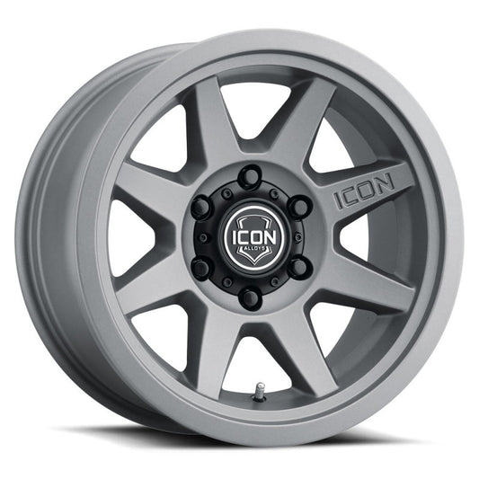 ICON Rebound SLX 17x8.5 6 x 135 6mm Offset 5.75in BS 87.1mm Bore Charcoal Wheel-LTW Motorsports