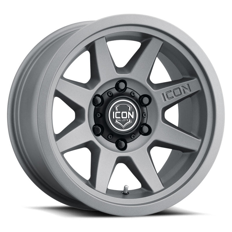 ICON Rebound 17x8.5 6x5.5 0mm Offset 4.75in BS 106.1mm Bore Charcoal Wheel-LTW Motorsports