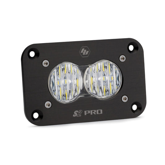 Baja Designs S2 Sport Flush Mount Wide Cornering Pattern LED Work Light - Clear Lens-LTW Motorsports