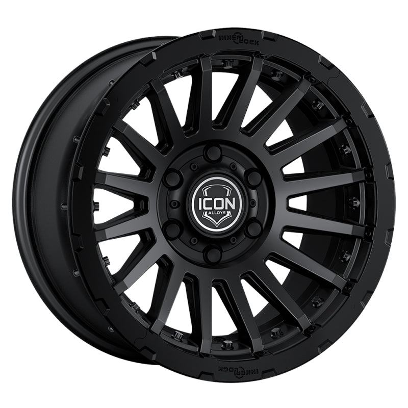 ICON Recon Pro 17x8.5 8 x 6.5 13mm Offset 5.25in BS Satin Black Wheel-LTW Motorsports