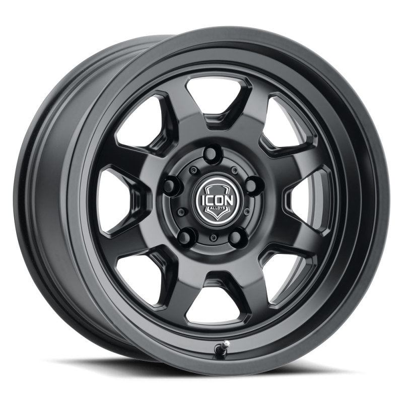 ICON Nuevo 17 X 8.5 5 X 5.5 0mm Offset 4.75in BS Satin Black-LTW Motorsports