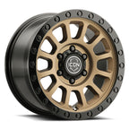 ICON Hulse 17x8.5 / 6x5.5 / 25mm / 5.75in BS Satin Bronze w/ Gloss Black Lip