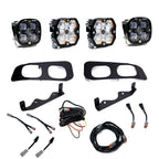 Squadron 2.0 Pro/Squadron Sae Dual Fog Pocket Light Kit Ford 2023-26 F-250/350 Super Duty Clear Baja Designs