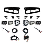 Squadron 2.0 Sport/S2 Sport/S2 Sae Sportman Fog Pocket Light Kit Ford 2021-27 Bronco 2022-24 Bronco Raptor w/ Steel Bumper Clear Baja Designs