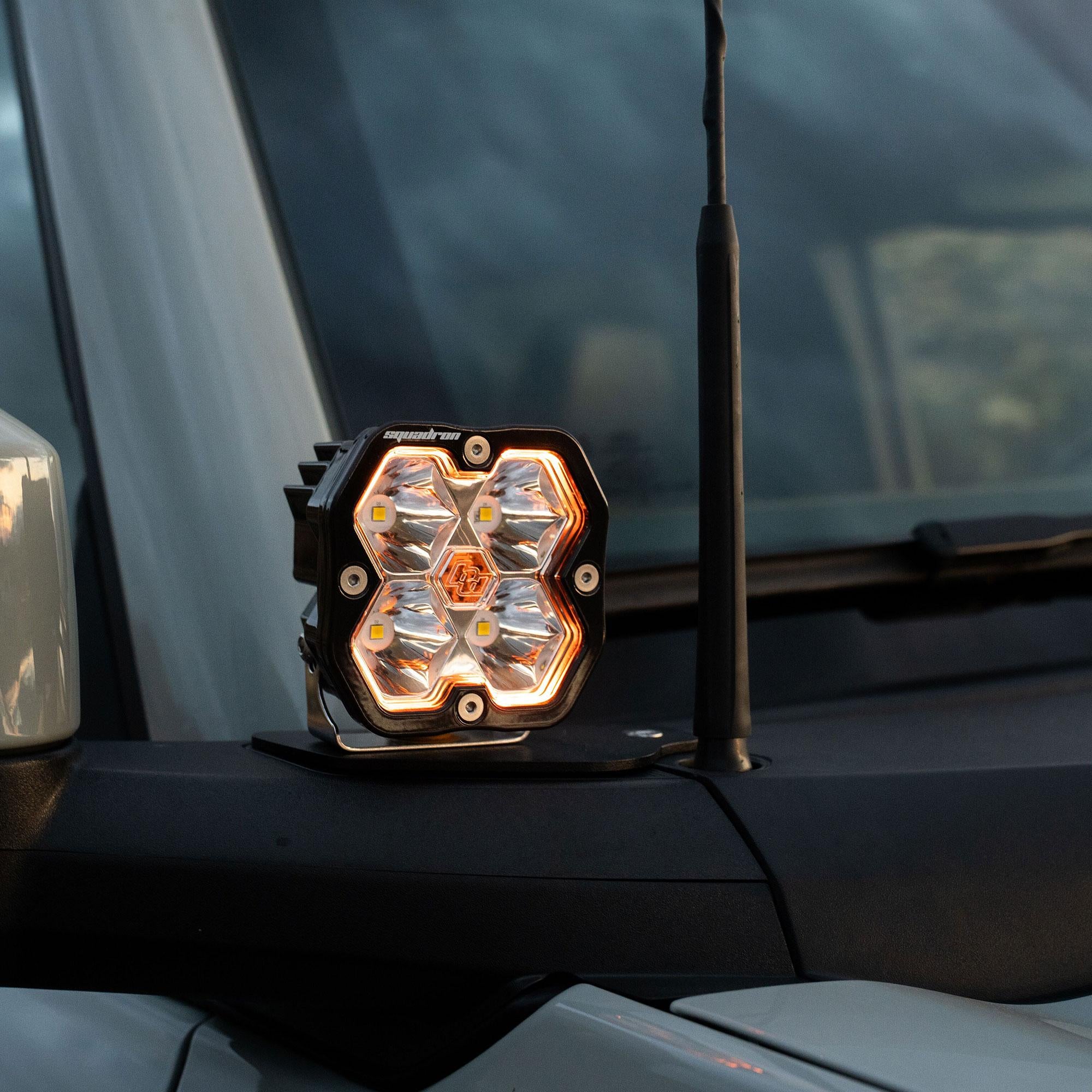 Squadron 2.0 Sport A-Pillar Light Kit Ford 2021-27 Bronco 2022-24 Bronco Raptor Toggle Baja Designs