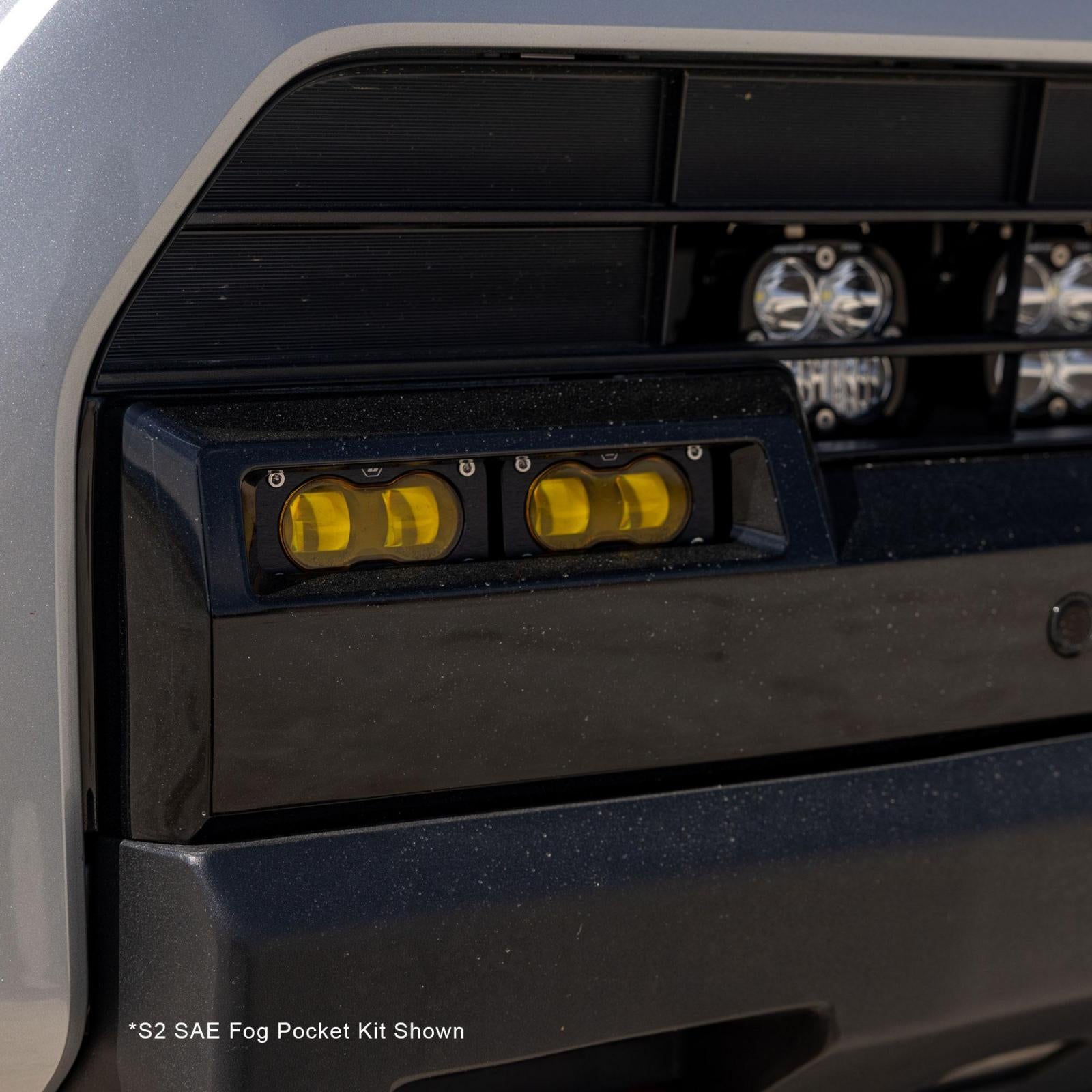 S2 Sport OEM Fog Light Replacement Kit 2025-On Toyota 4Runner Non-TRD Pro Baja Amber Baja Designs