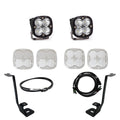 Squadron Sport A-Pillar Kit 21-23 F-150 (Spot; Clear; Upfitter Wiring) Baja Designs