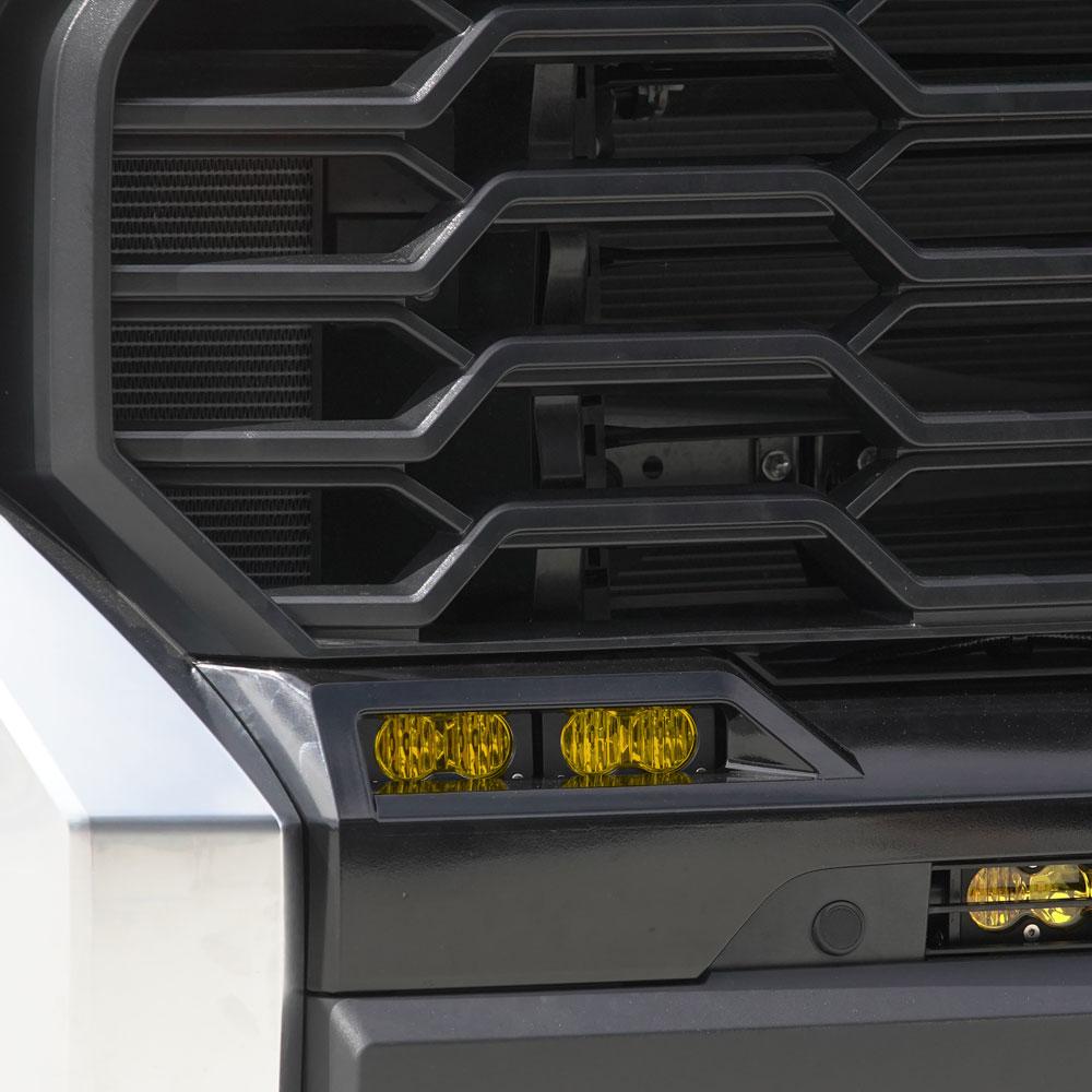 S2 Sport Fog Pocket Kit - 22-Present Toyota Tundra (Wide Cornering; Baja Amber) Baja Designs