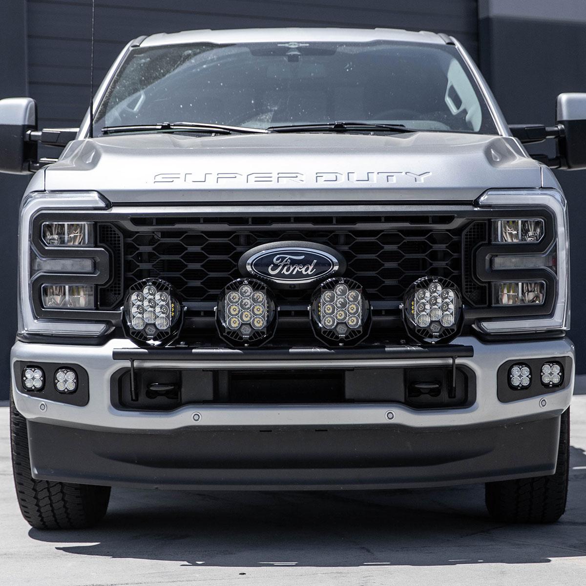 Ford Super Duty 23-On LP9 Bull Bar Light Kits Kit w/Upfitter Baja Designs