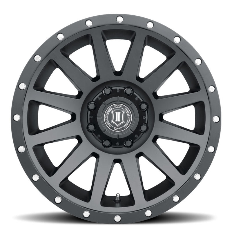 ICON Compression 20x10 8x180 -19mm Offset 4.75in BS 124.2mm Bore Satin Black Wheel-LTW Motorsports