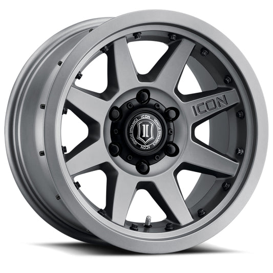 ICON Rebound Pro 17x8.5 6x5.5 25mm Offset 5.75in BS 95.1mm Bore Titanium Wheel-LTW Motorsports