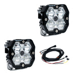 Squadron 2.0 Pro Black LED Auxiliary Light Pod Pair Universal Clear Baja Designs