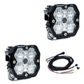 Squadron 2.0 Pro Black LED Auxiliary Light Pod Pair Universal Clear Wide Cornering Baja Designs