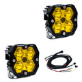 Squadron 2.0 Pro Black LED Auxiliary Light Pod Pair Universal Baja Amber Spot Baja Designs