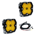 Squadron 2.0 Pro Black LED Auxiliary Light Pod Pair Universal Baja Amber Work/Scene Baja Designs