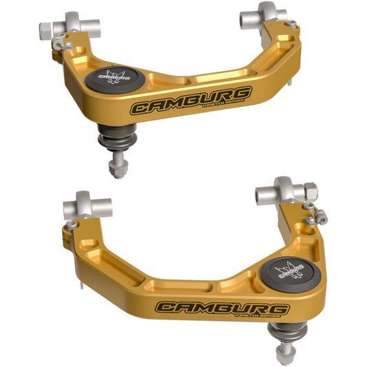 Camburg 2024 Toyota Tacoma 2WD/4WD KINETIK V2 Performance Billet X-Joint XL Upper Arms (GOLD)