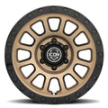 ICON Hulse 18x9 / 6x5.5 / 25mm / 6in BS Satin Bronze w/ Gloss Black Lip