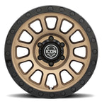 ICON Hulse 18x9 / 6x5.5 / 25mm / 6in BS Satin Bronze w/ Gloss Black Lip