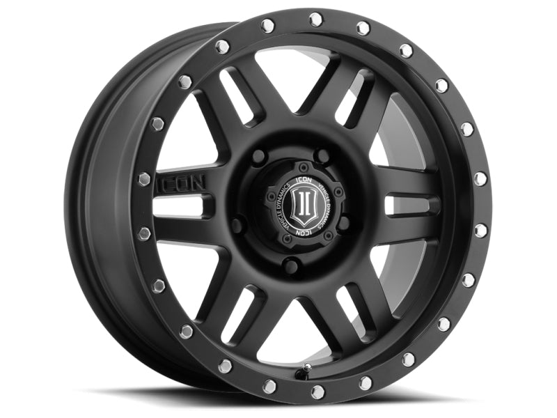 ICON Six Speed 17x8.5 6x135 6mm Offset 5in BS 94mm Bore Satin Black Wheel-LTW Motorsports
