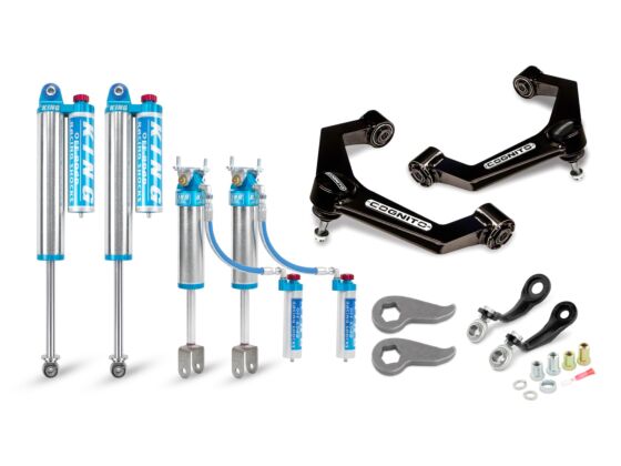3-Inch Elite Leveling Kit with King 2.5 Reservoir Shocks for 2020-2024 Silverado/Sierra 2500/3500 2WD/4WD Cognito