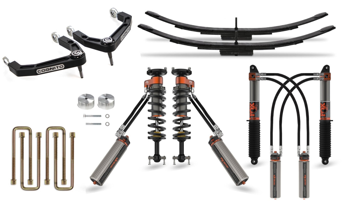 Ultimate Billet Uca Leveling Kit With Fox Frs 3.0 Ibp Shocks 3-Inch 19-25 Silverado/Sierra 1500 & 1-Inch Including AT4, AT4X, Trail Boss, & ZR2 2WD/4WD Cognito