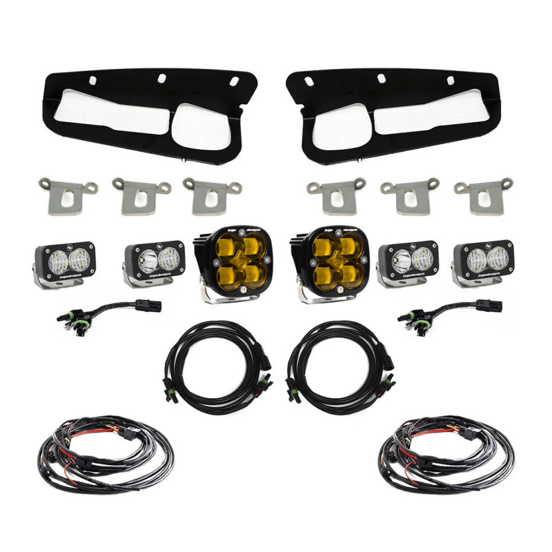 Baja Designs 2021+ Ford Bronco Amber SAE Fog Pocket Kit-LTW Motorsports